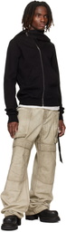 Rick Owens DRKSHDW Beige Temple Stefan Denim Cargo Pants