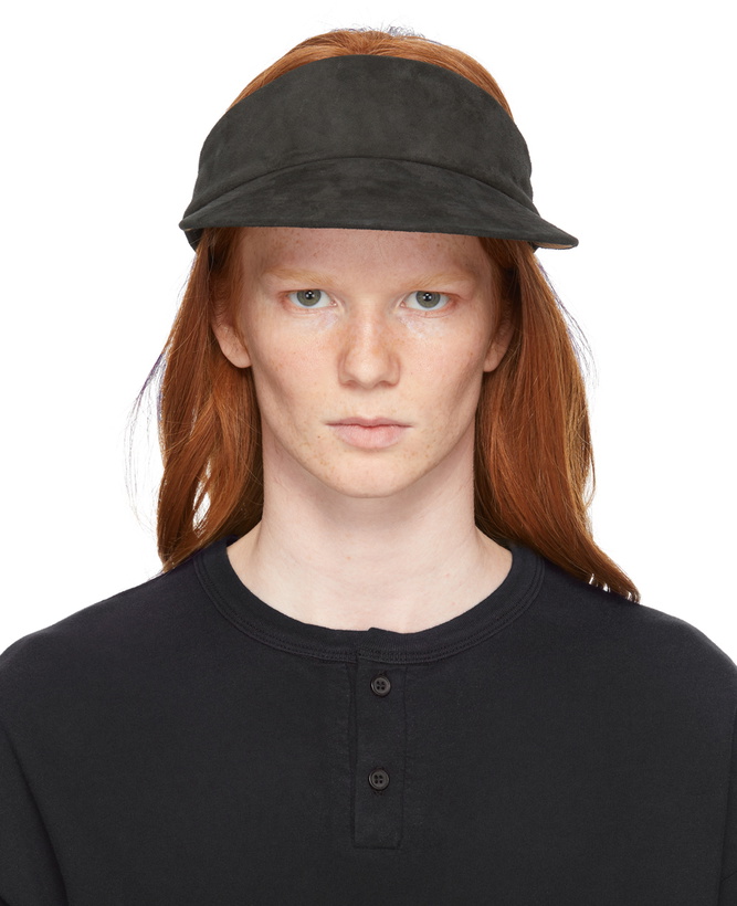 Photo: Fear of God Black Suede Visor