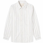 Bram's Fruit Men's Lemon Stripe Shirt in Beige/White