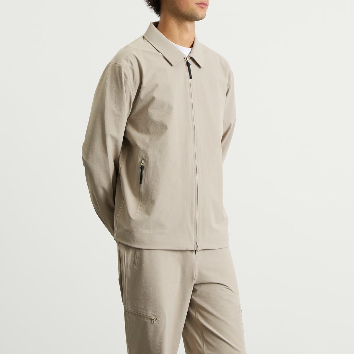 Hiking Patrol Men's Edge Softshell Technical Shirt in Beige