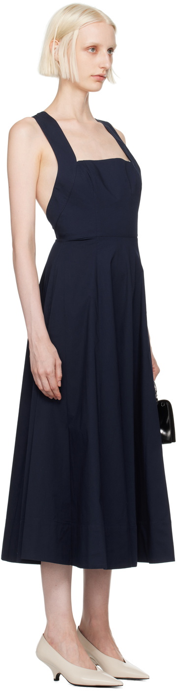 staud navy blue dress Staud Women's Cori Zip Dress - Blue - Size XL main image 0