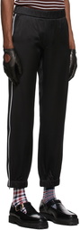 Ernest W. Baker Black Viscose Track Pants