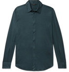 Brioni - Cashmere and Silk-Blend Shirt - Blue