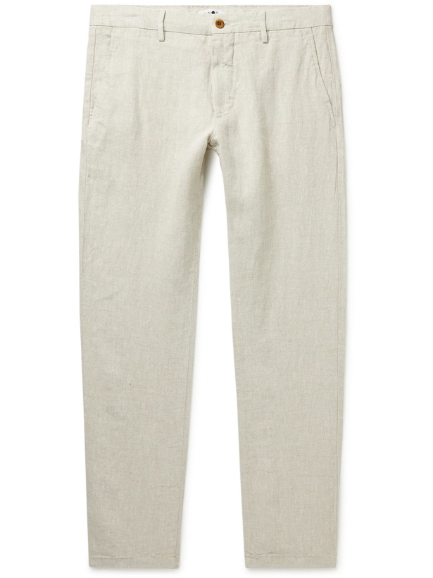 Photo: NN07 - Karl Linen Trousers - Neutrals