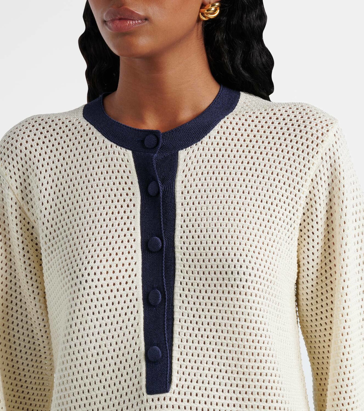 Eres Albatros knitted cotton-blend minidress