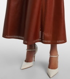 Ulla Johnson Aninda leather midi skirt