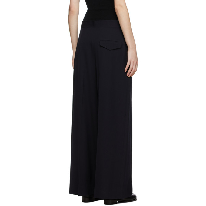 The Row Navy Avril Trousers The Row