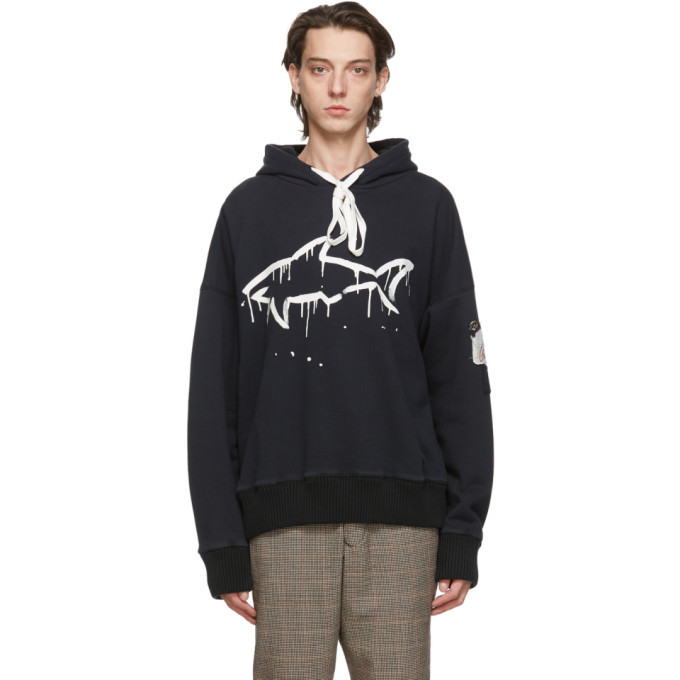 Photo: Greg Lauren Black Paul and Shark Edition Drip Shark Hoodie