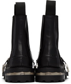 Toga Pulla SSENSE Exclusive Black Embellished Chelsea Boots