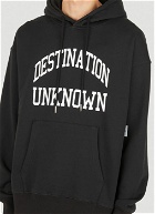 Heavyweight College Hooded Sweatshirt in Black
