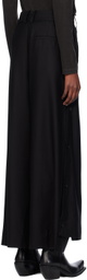 Feng Chen Wang Black Oversize Skirt Trousers
