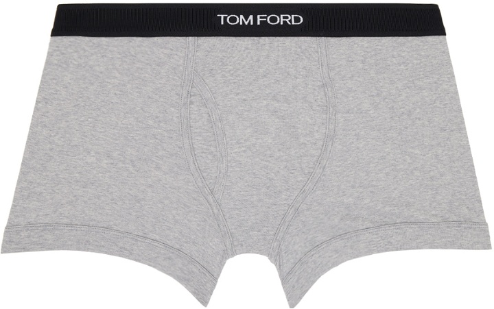Photo: TOM FORD Gray Classic Fit Boxer Briefs