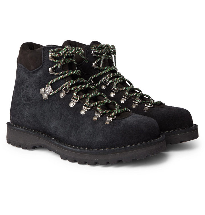 Photo: Diemme - Roccia Vet Leather-Trimmed Suede Hiking Boots - Black