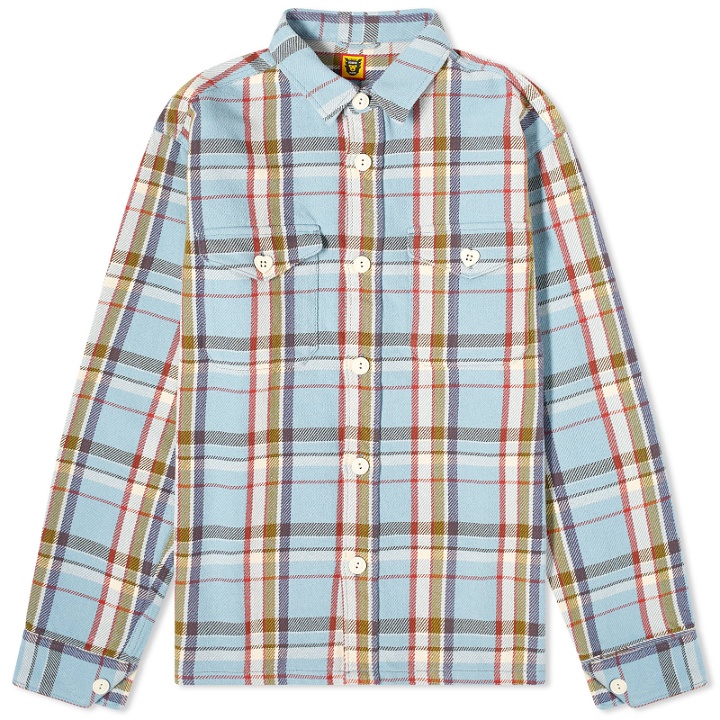 Photo: Human Made Men's Checked Overshirt in Blue