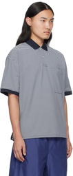 DAIWA PIER39 Navy & White Tech Polo