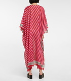 Dries Van Noten - Striped cotton voile kaftan