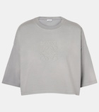 Loewe Cropped cotton jersey T-shirt