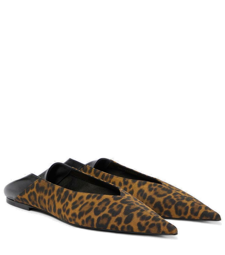 Photo: Saint Laurent Nour 05 leopard-print slippers
