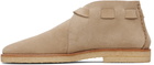 LEMAIRE Beige Buckle Slip On Desert Boots