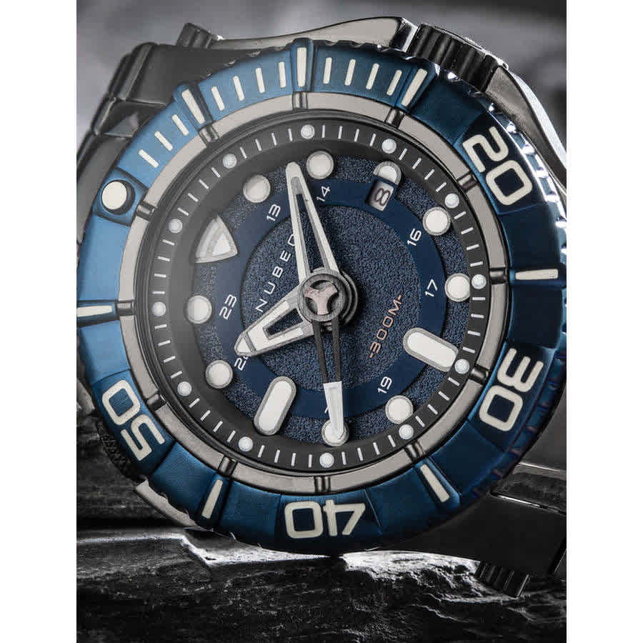 Nubeo Manta Midsize Blue Dial Mens Watch NB-6059-22