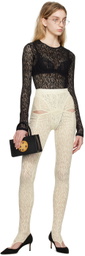 Puppets and Puppets Off-White Stirrup Leggings