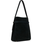 TOTEME Black Belted Suede Bucket Bag