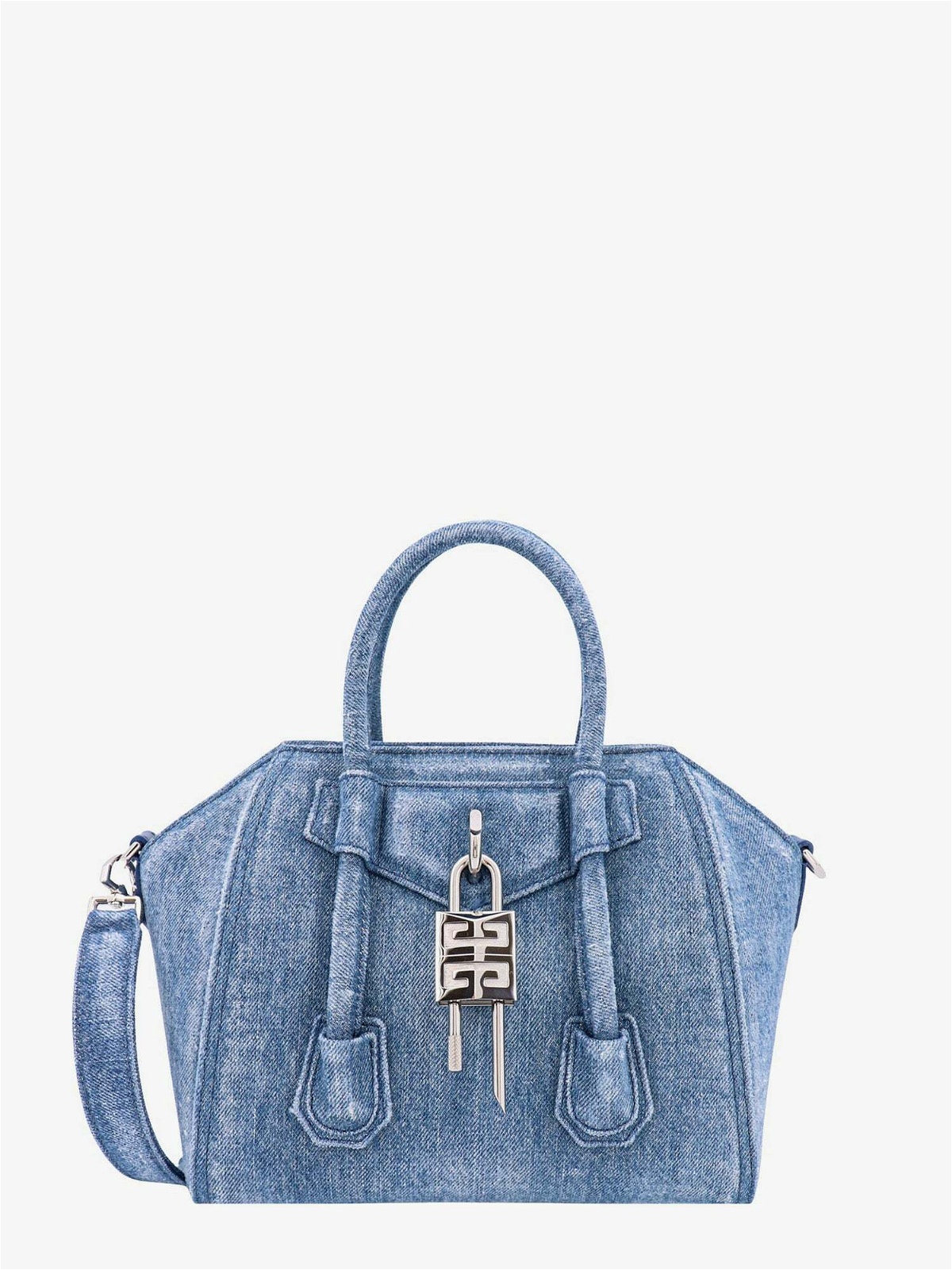Givenchy Blue Mini Voyou Denim Shoulder Bag
