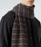 Eleventy Fair Isle intarsia cashmere scarf
