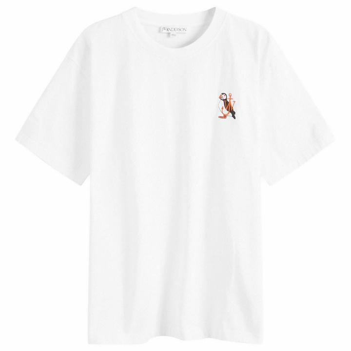Photo: JW Anderson Men's Puffin Embroidery T-Shirt in White