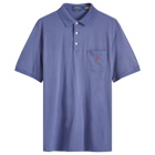 Polo Ralph Lauren Men's Garment Dyed Polo Shirt in Light Navy