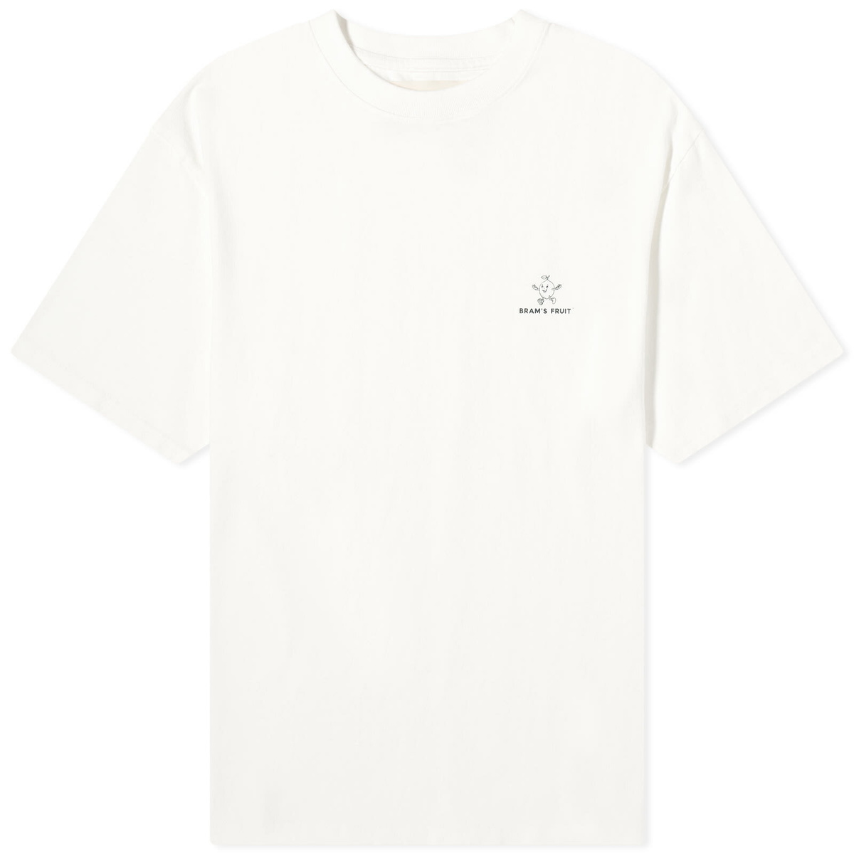 Bram's Fruit Men's Outline Lemon T-Shirt in White