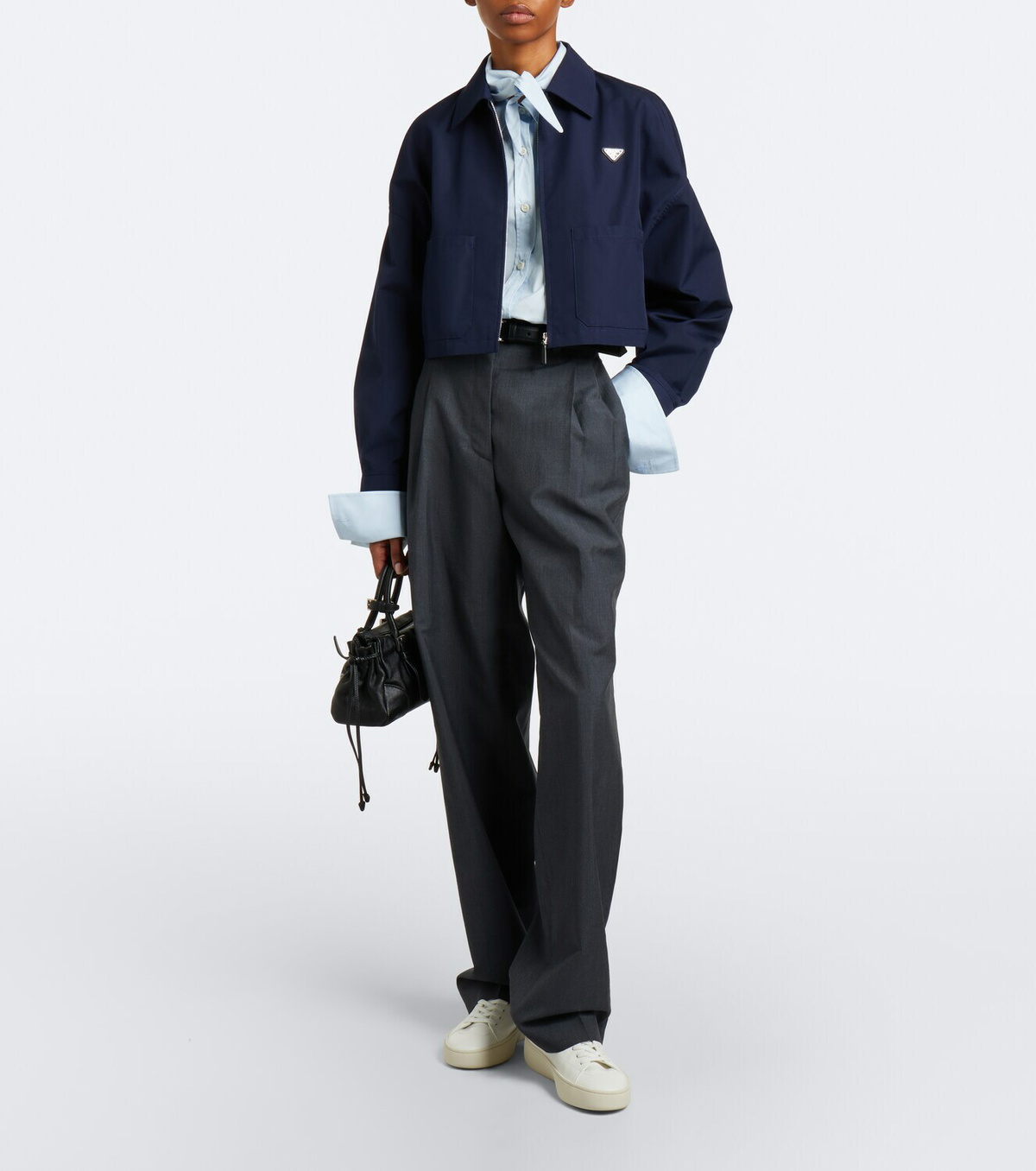 Prada Court leather sneakers
