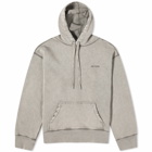 AMI Paris Women's AMI Fade Out Logo Hoodie in Argile