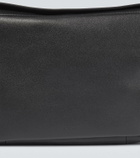 Jil Sander Flap leather messenger bag