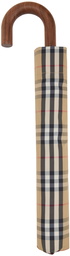 Burberry Beige Check Folding Umbrella