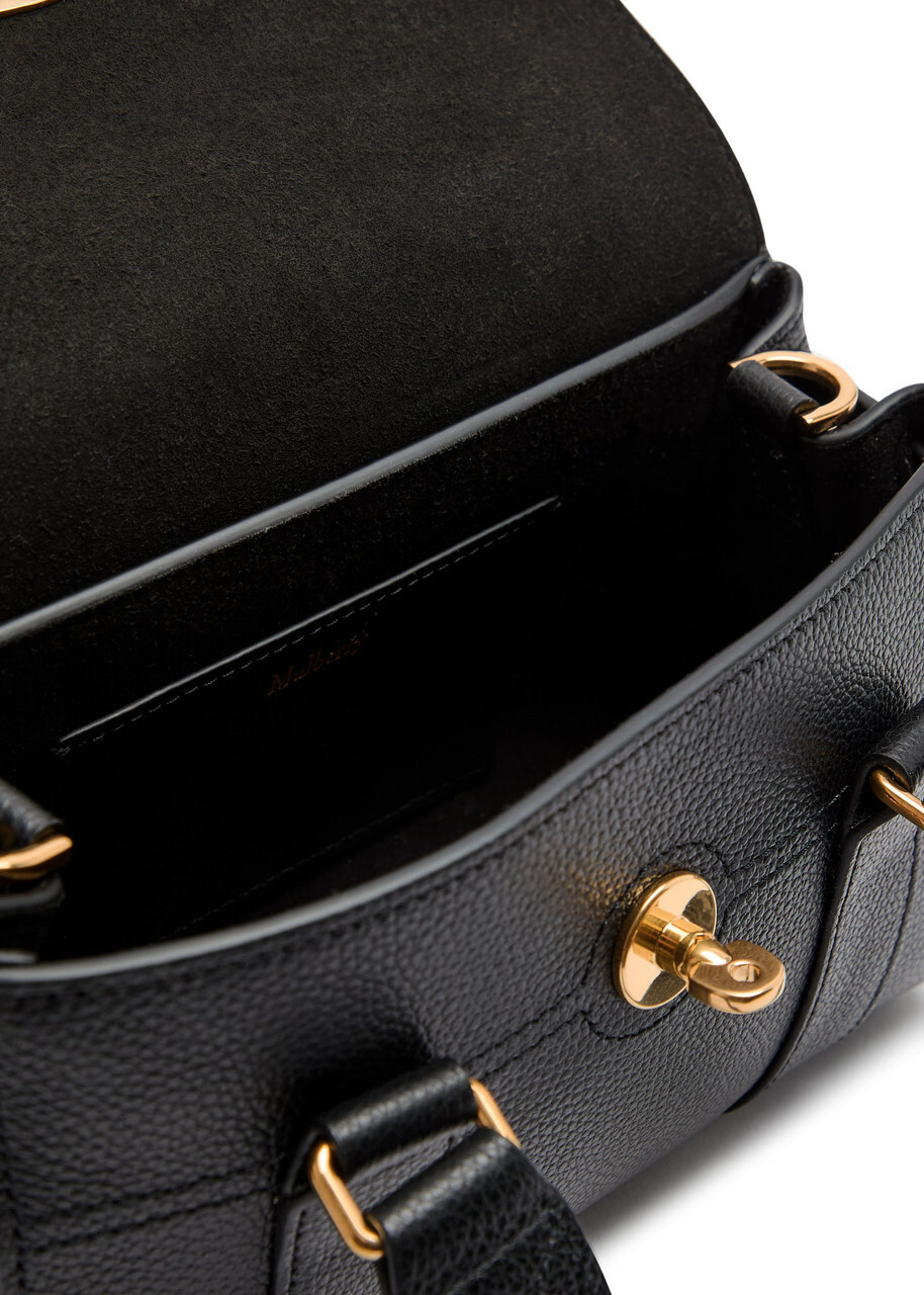 Mulberry Heritage Bayswater Mini Grained Leather Cross-body bag - Black - One Size