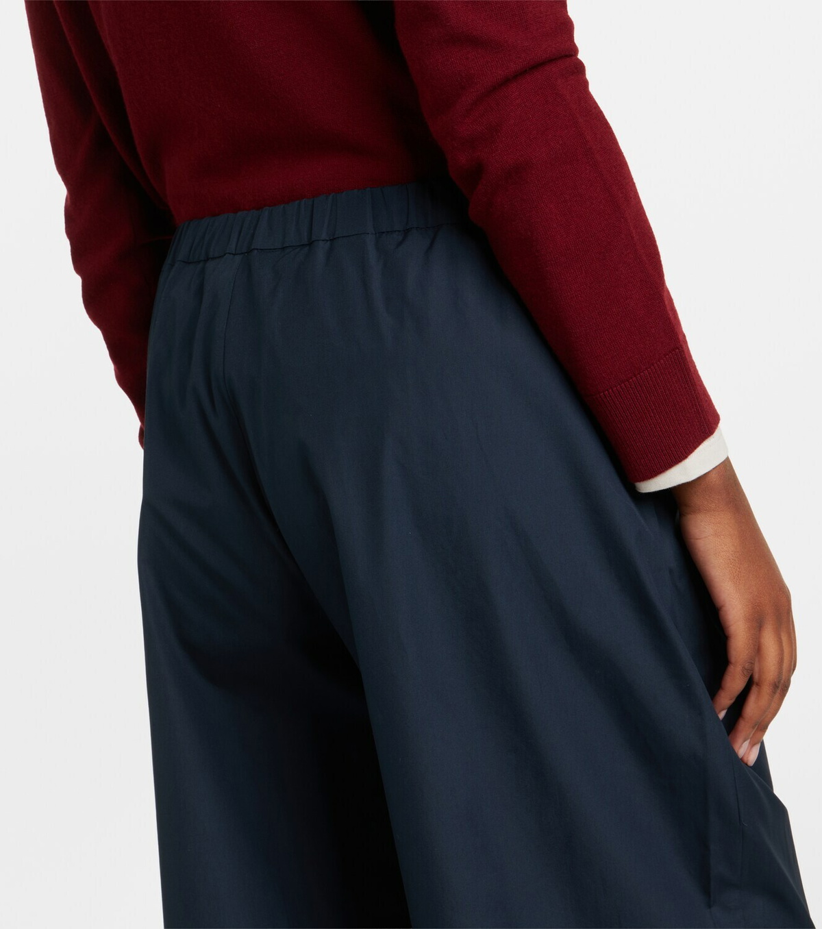 'S Max Mara Cotton cropped wide-leg pants