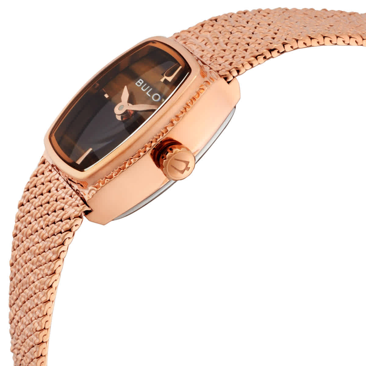 Bulova Goddess of Time Quartz Brown Dial Ladies Watch 97L185