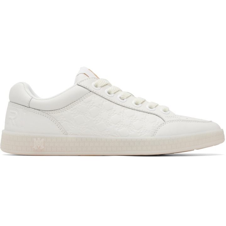 Photo: AMIRI White BLVD Sneakers