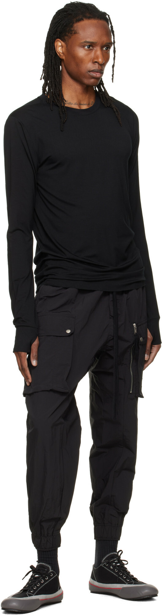 thom/krom Black P 64 Cargo Pants