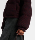 Prada Cropped wool and cashmere down jacket