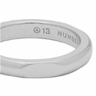 NUMBERING Men's 3 Sided Signet Ring in Silver
