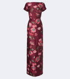 Erdem Floral satin gown