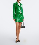 Courrèges Logo vinyl cropped jacket