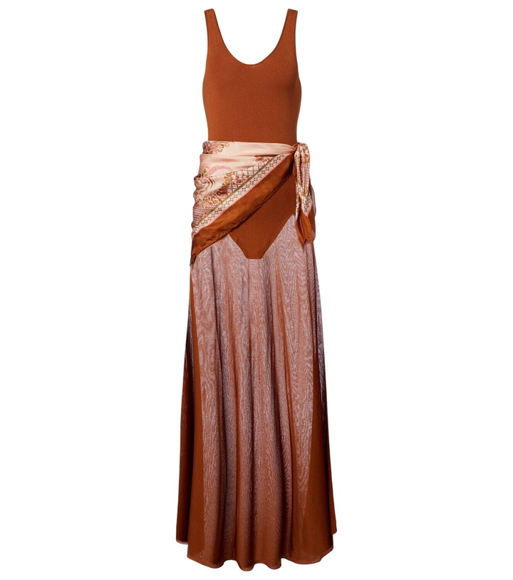 Photo: Zimmermann Aster silk-trimmed maxi dress
