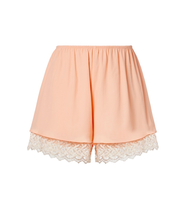 Photo: Simone Rocha Lace-trimmed satin shorts