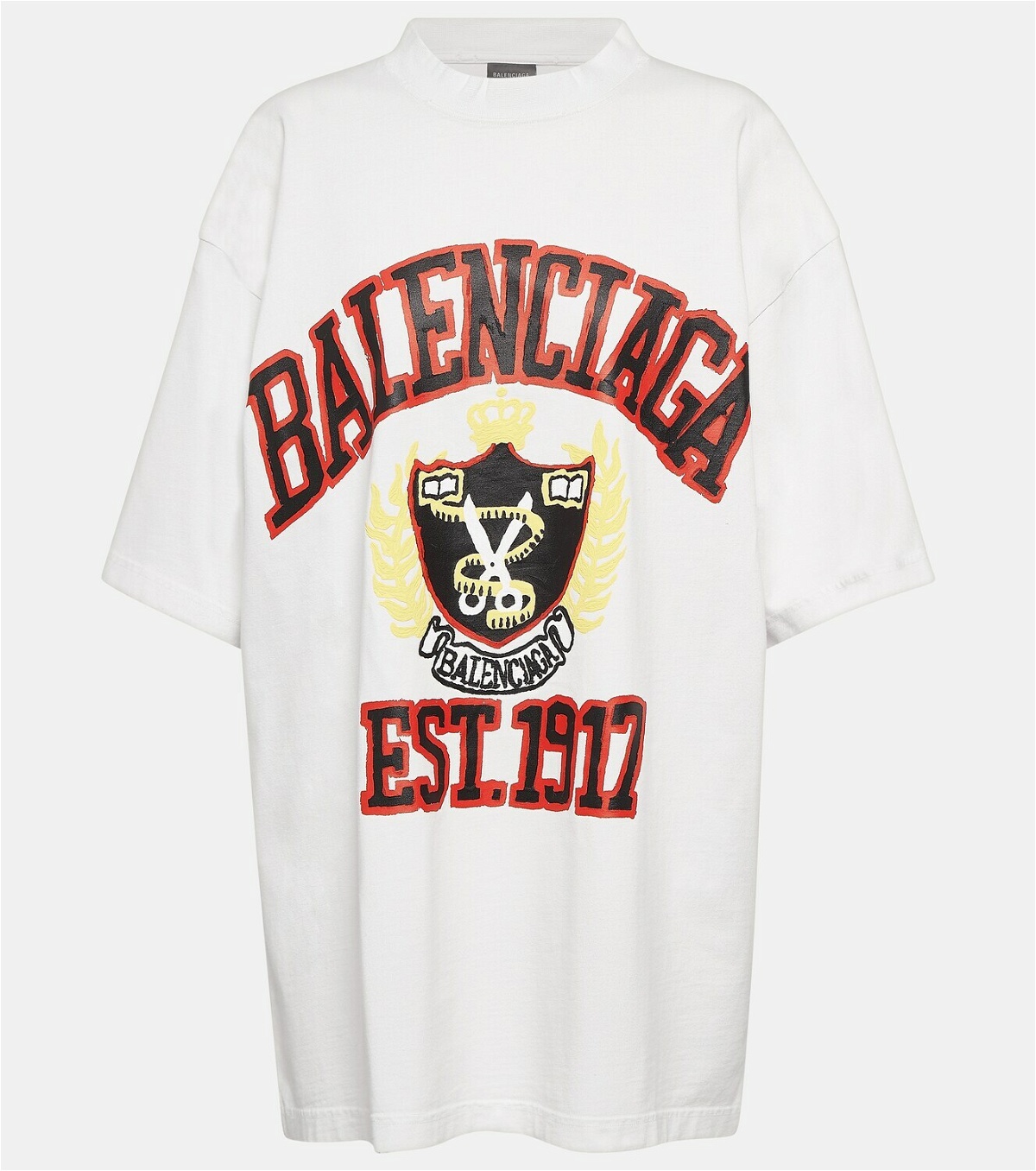 Balenciaga College logo cotton T-shirt Balenciaga