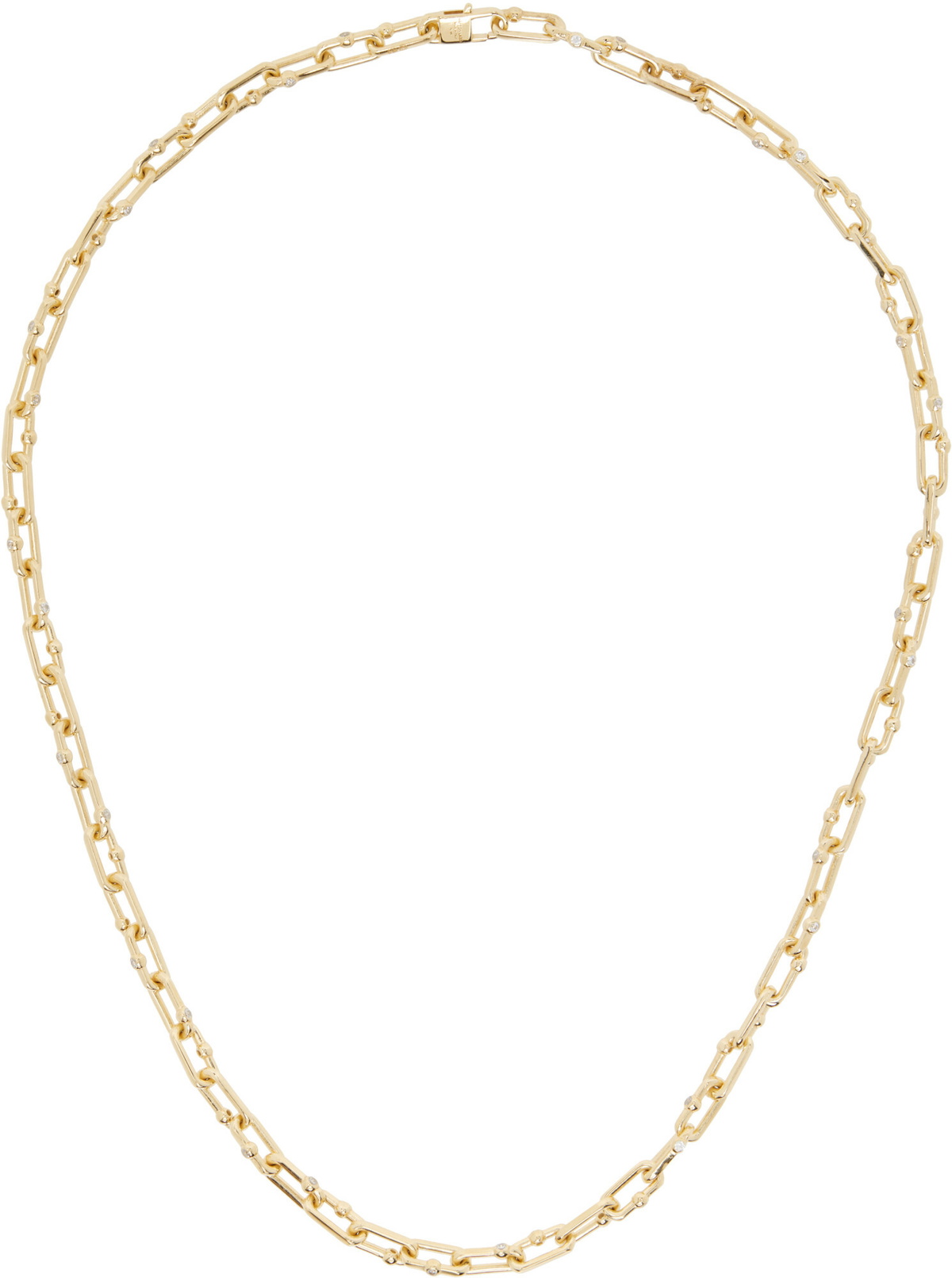 Hatton Labs - Facet Tennis Silver Cubic Zirconia Necklace Hatton Labs
