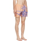 Vivienne Westwood Orange Surf Boxer Swim Shorts