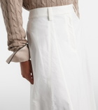 Brunello Cucinelli Cotton-blend maxi skirt